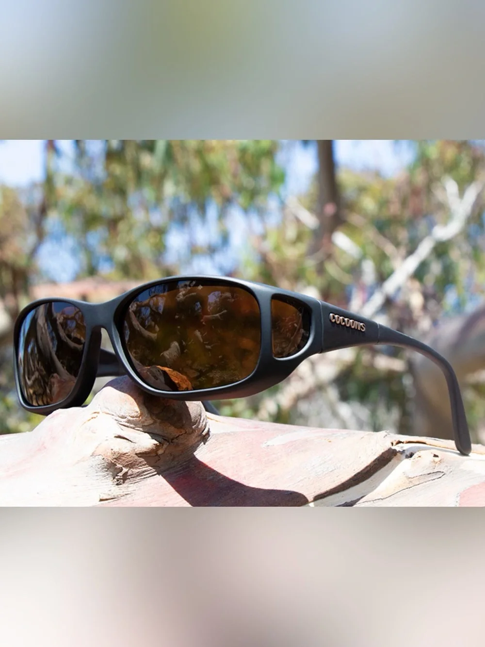 BRAND NEW Cocoons Flex2Fit C702G Styleline Polarized Fit-Over-Sunglasses